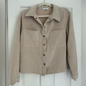 Corduroy button up jacket size L